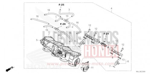 CORPS DE PAPILLON CB1000S de 2025